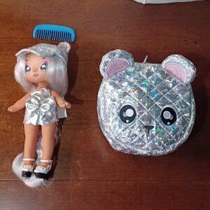 MGA ENTERTAINMENT NA NA NA Surprise Glam SERIES Doll, Silver-ARI PRISM w/purse